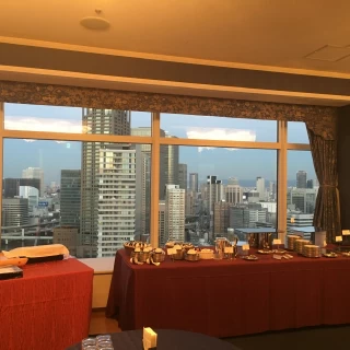披露宴会場からの眺め