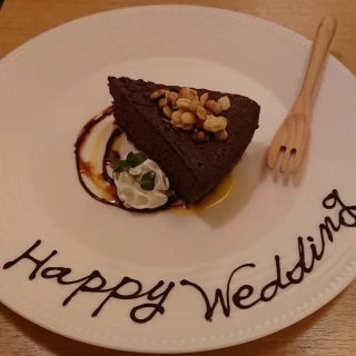 下見で出していただいたケーキです。