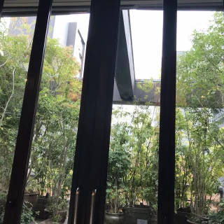 披露宴会場のベランダ