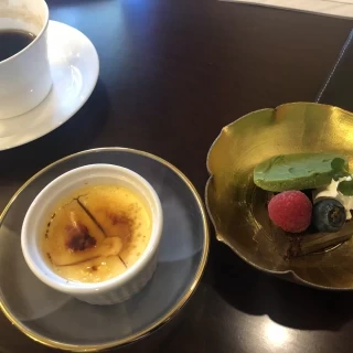 試食でいただいたデザート。
