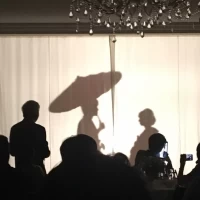 お色直しのシルエット入場
