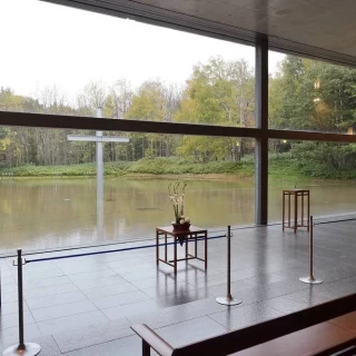 ガラス扉が閉まっているとき