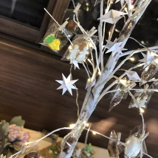 デザートブッフェの飾り