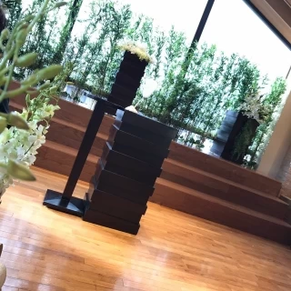 チャペルのお花も華やか過ぎず、地味過ぎずで良かったです。
