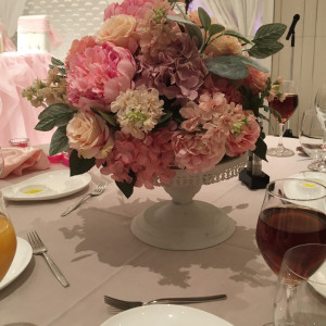 テーブル装花|551153さんのグランダルシュ ウエディングヒルズ（営業終了）の写真(1139271)