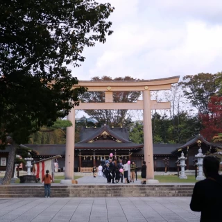 迫力満点の鳥居