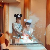 ウェディングケーキカット