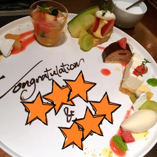料理のあとにデザートいただきました