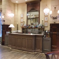 1つ目会場ドリンクバー。新郎新婦考案ドリンクもメニュー可