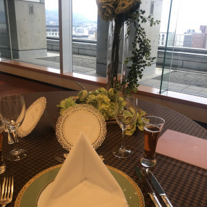 試食の際のテーブルコーディネート|551549さんのホテルグランヴィア京都の写真(938432)
