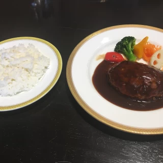 英國屋のハンバーグ