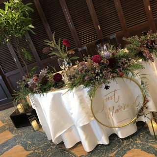 アイテムフェア時の装花
4階披露宴会場にて