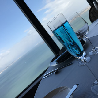 琵琶湖をイメージしたドリンク