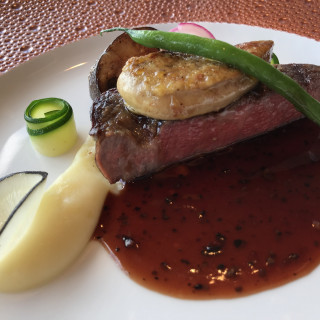 試食の肉料理
ソースがかなりおいしかった