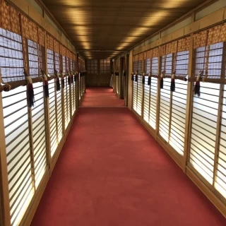 挙式会場から披露宴会場まで室内で繋がっています。