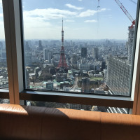 ゲストルームから見える東京タワー