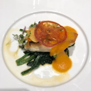 お魚料理です。