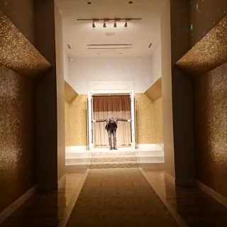 退場の再現。スタッフさんでしたが、おもわず歓声が上がりました