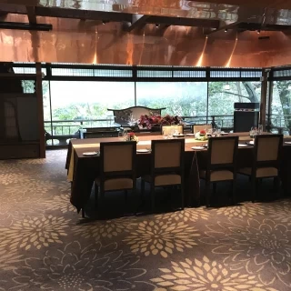 披露宴会場入ってすぐの景色