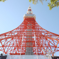 式場入り口からの東京タワー