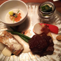 会場見学の試食のワンプレートのお料理です。