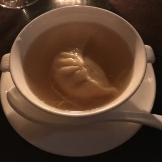 アフターディナーのスープです。