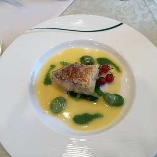 試食のお魚料理。美味しかったです。