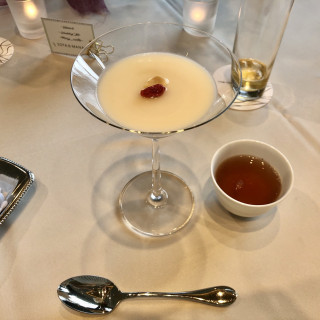デザートの杏仁豆腐。さっぱりしてておいしかったです！