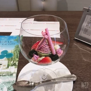 いちごと抹茶味でサクサクやふわふわなど色々な食感を楽しめた