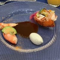 前菜オマールエビ