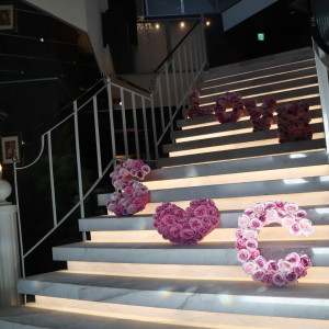 ロビー階段|553371さんのWedding Terrace Ashiya (ウエディングテラス芦屋)の写真(943693)