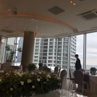 新婦、新郎の席から見えるところ