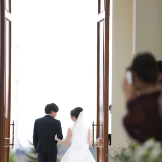 新郎新婦退場