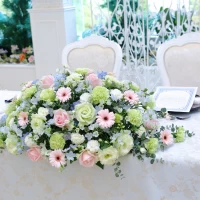 要望通りの可愛いお花にしていただきました