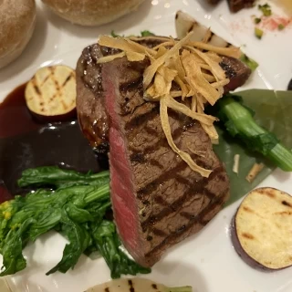 試食のお肉