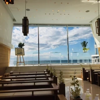 海が一望できます