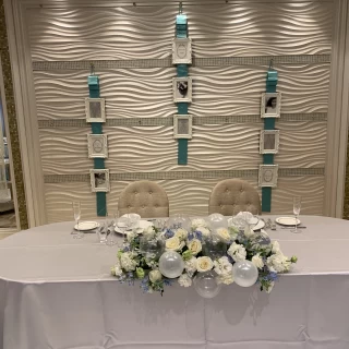 披露宴会場 新郎新婦席