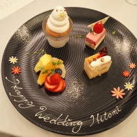 試食のデザートはとても見た目が可愛くて感動しました。