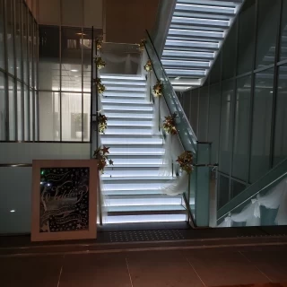 会場入口の階段です。