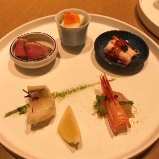 試食の料理
