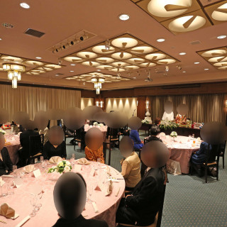 披露宴会場の全景