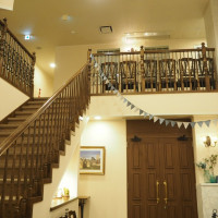 コッツウォルズのロビーです
階段にも飾り付けできます