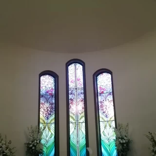 天上が高いので演奏や讃美歌がひびいて素敵だと思う