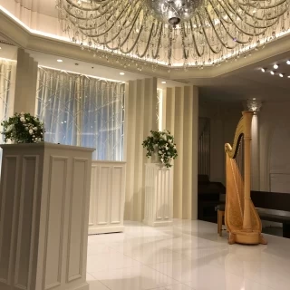 ハープの音色がきれいでした。