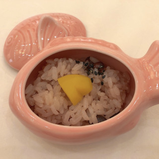 赤飯は甘い栗も入っていて美味しかったです。