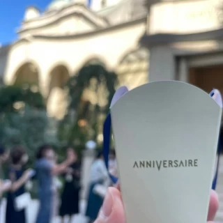 フラワーシャワーが始まります。