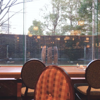 一階のカフェスペースでスイーツの試食ができた