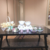 クマとお花が可愛いウェルカムスペース
