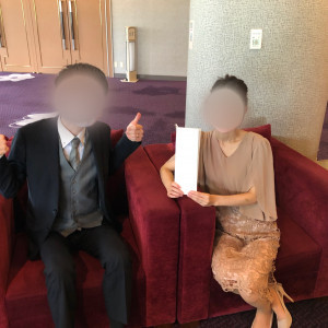 待合室での記念撮影|555392さんのANAクラウンプラザホテル金沢の写真(1544300)