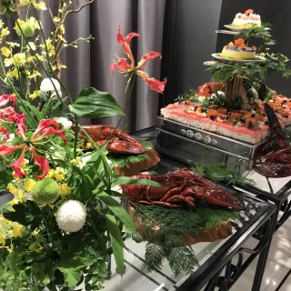 草木の飾りがゴージャス！